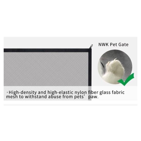 NWK Magic Pet Gate For Stairs & Doors 50" X 30" Portable Folding Safe Enclosure - Picture 10 of 10